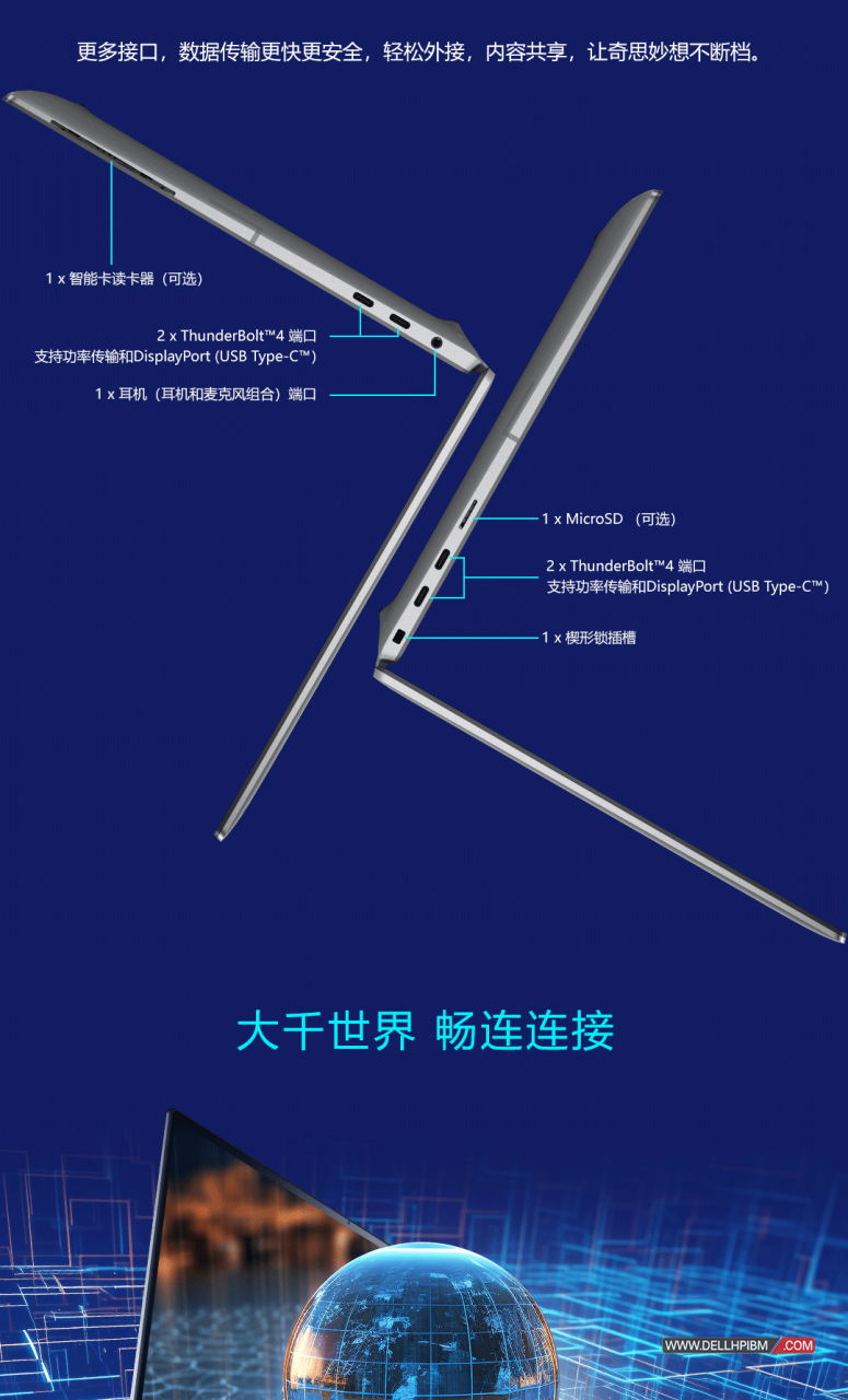 戴尔Dell Precision 5490 14英寸定制轻薄便携总裁设计师笔记本移动工作站(英特尔酷睿 Ultra 7-155H 十六核心|32GB内存|1TB PCIe固态硬盘|2000Ada-4GB独显|14英寸|三年保修)